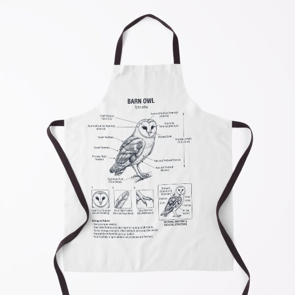 Item preview, Barn Owl Scientific Anatomy Ornithology Bird Birding Lover designed and sold by dian-rody-crest.