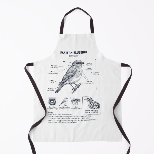 Item preview, Eastern Bluebird Scientific Anatomy Ornithology Bird Birding Lover designed and sold by dian-rody-crest.