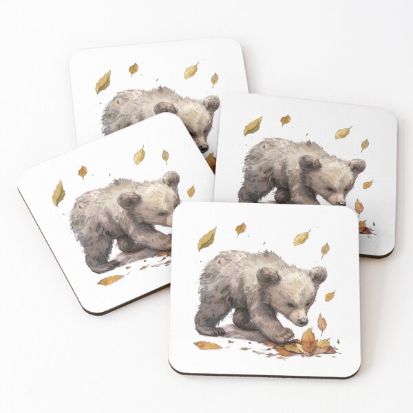 Item preview, Bear Cub | Cute Woodland Animal Watercolor Art designed and sold by Mandayartstudio.