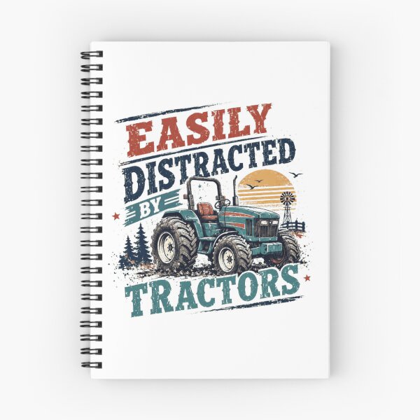 Item preview, Easily Distracted By Tractors Farmer Farming Agriculture Enthusiast designed and sold by RetroMini2026.