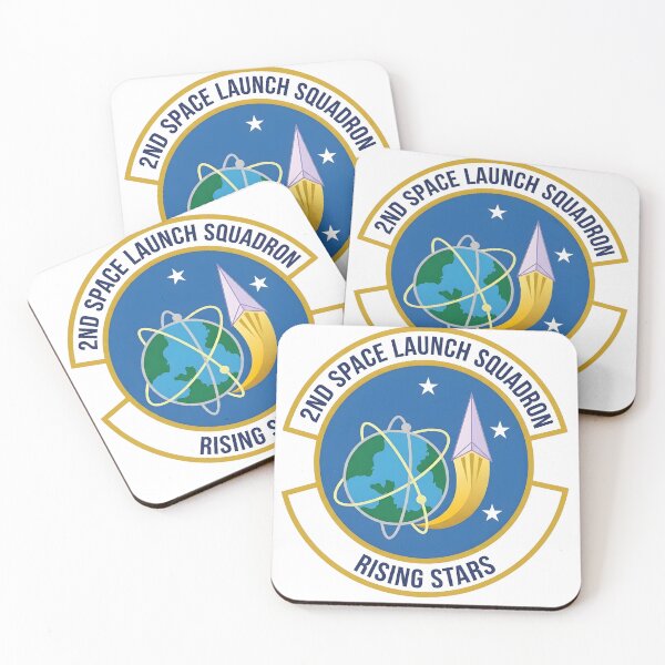 Item preview, USAF 2nd Space Launch Squadron "Rising Stars" Patch Graphic designed and sold by CharlieDesings.