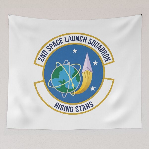 Item preview, USAF 2nd Space Launch Squadron "Rising Stars" Patch Graphic designed and sold by CharlieDesings.