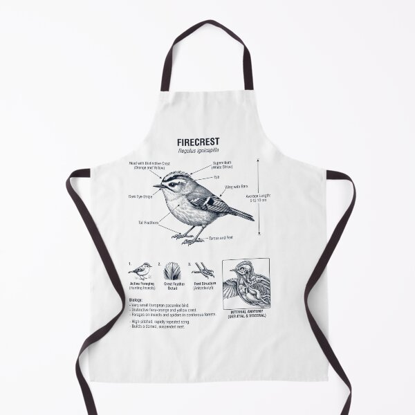 Item preview, Firecrest Scientific Anatomy Ornithology Bird Birding Lover designed and sold by dian-rody-crest.