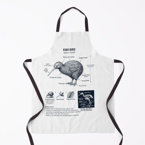Item preview, Kiwi Bird Scientific Anatomy Ornithology Bird Birding Lover designed and sold by dian-rody-crest.