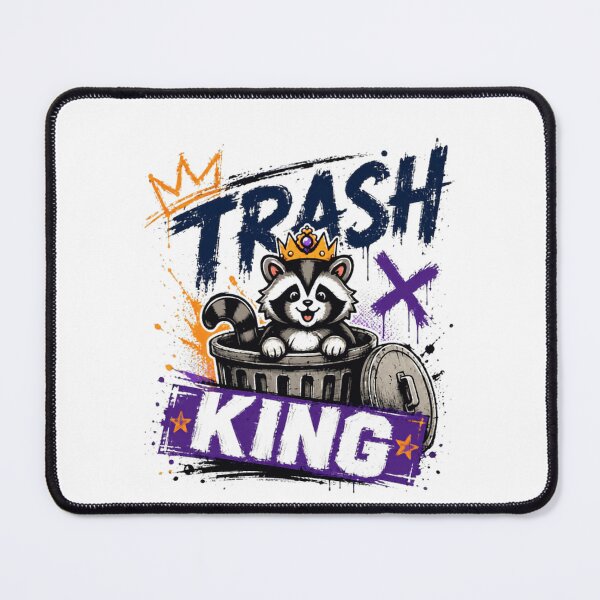Item preview, Trash King Raccoon Wild Animal Fan designed and sold by RetroMini2026.