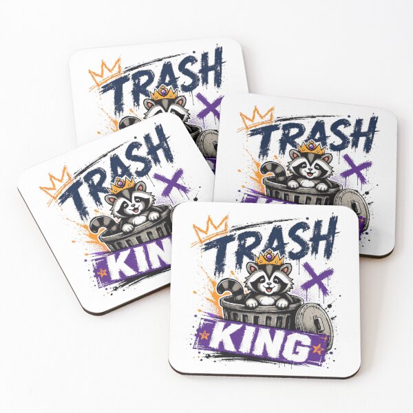Item preview, Trash King Raccoon Wild Animal Fan designed and sold by RetroMini2026.