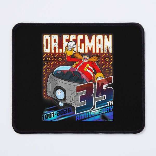 Item preview, Dr-Eggman 35th Anniversary 1991-2026 Retro Gaming Fan designed and sold by Glow-Paw-Studio.