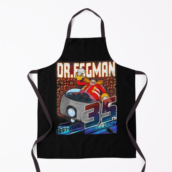 Item preview, Dr-Eggman 35th Anniversary 1991-2026 Retro Gaming Fan designed and sold by Glow-Paw-Studio.