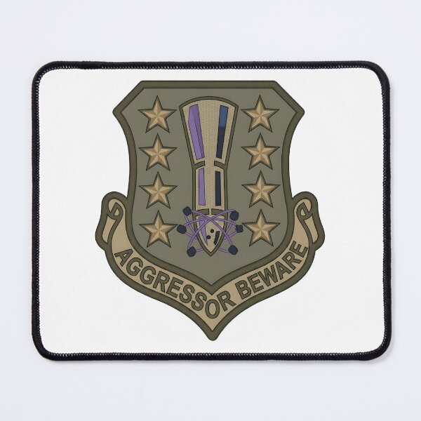 Item preview, USAF Air Force Global Strike Command "Aggressor Beware" Patch Graphic designed and sold by CharlieDesings.