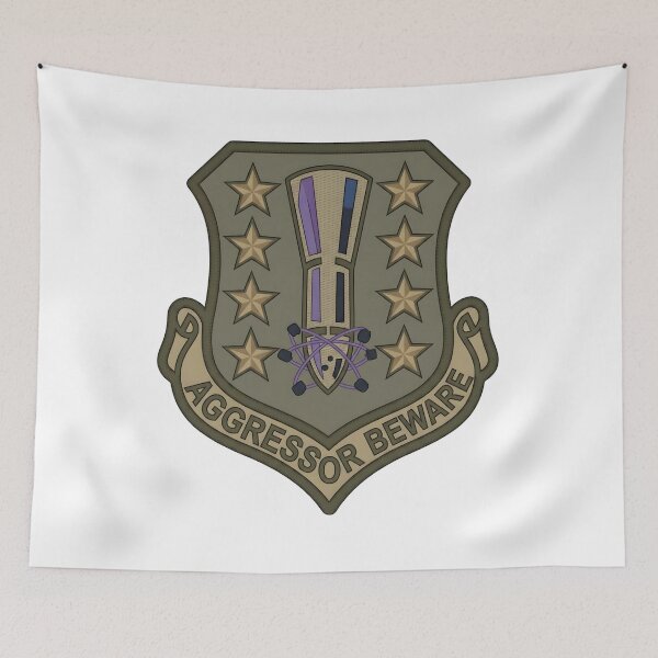Item preview, USAF Air Force Global Strike Command "Aggressor Beware" Patch Graphic designed and sold by CharlieDesings.