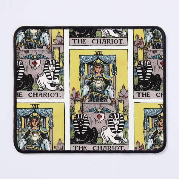 Item preview, Vintage Seamless The Chariot Tarot Card Pattern designed and sold by energyoflove333.
