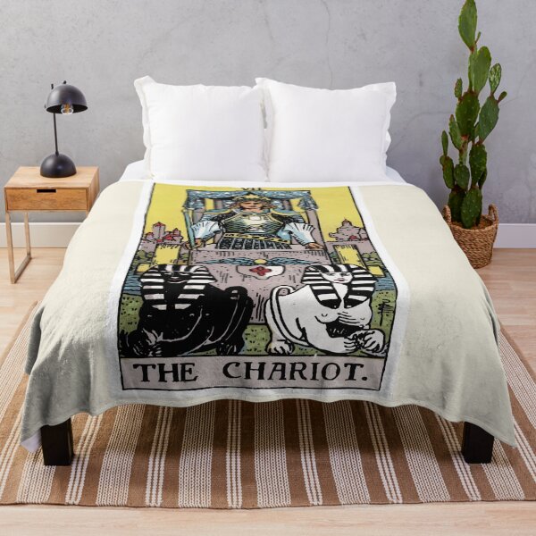 Item preview, Vintage Seamless The Chariot Tarot Card Pattern designed and sold by energyoflove333.