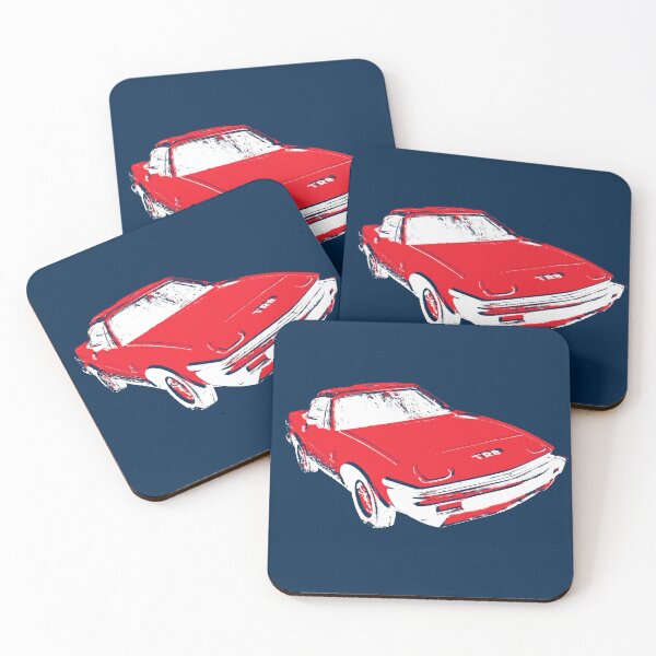 Item preview, Triumph TR8 British classic car red-white split designed and sold by soitwouldseem.