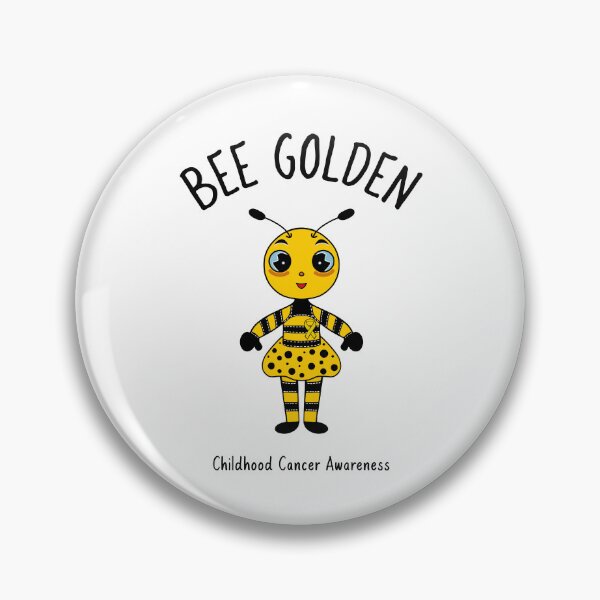 Item preview,  Childhood Cancer Awareness Gold Ribbon Bee designed and sold by Sartoris Art.