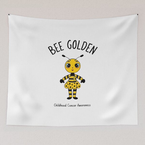 Item preview,  Childhood Cancer Awareness Gold Ribbon Bee designed and sold by Sartoris Art.