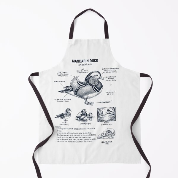 Item preview, Mandarin Duck Scientific Anatomy Ornithology Bird Birding Lover designed and sold by dian-rody-crest.