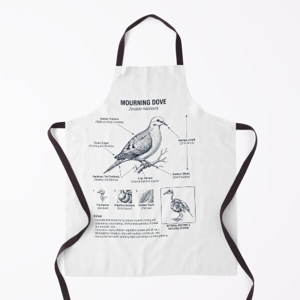 Item preview, Mourning Dove Scientific Anatomy Ornithology Bird Birding Lover designed and sold by dian-rody-crest.
