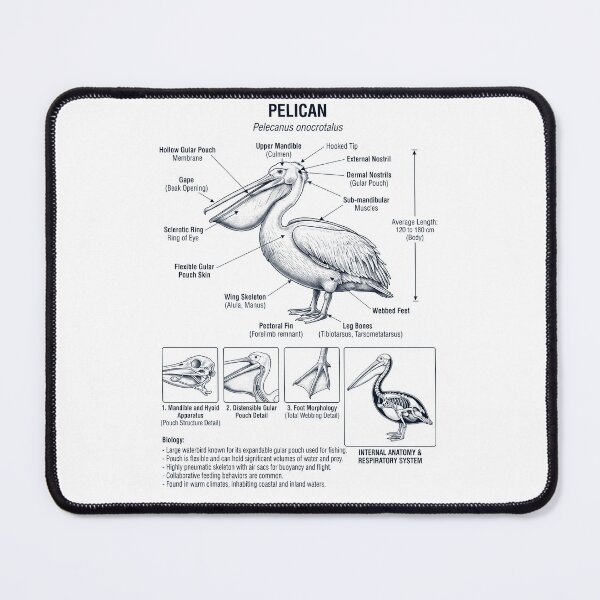 Item preview, Pelican Scientific Anatomy Ornithology Bird Birding Lover designed and sold by dian-rody-crest.