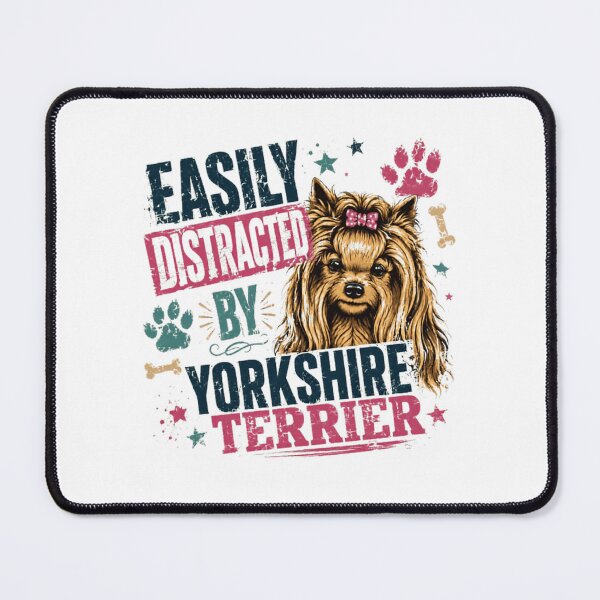 Item preview, Easily Distracted By Yorkshire Terrier Dog Lover Pet Owner designed and sold by RetroMini2026.