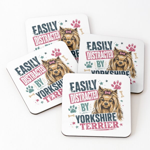 Item preview, Easily Distracted By Yorkshire Terrier Dog Lover Pet Owner designed and sold by RetroMini2026.
