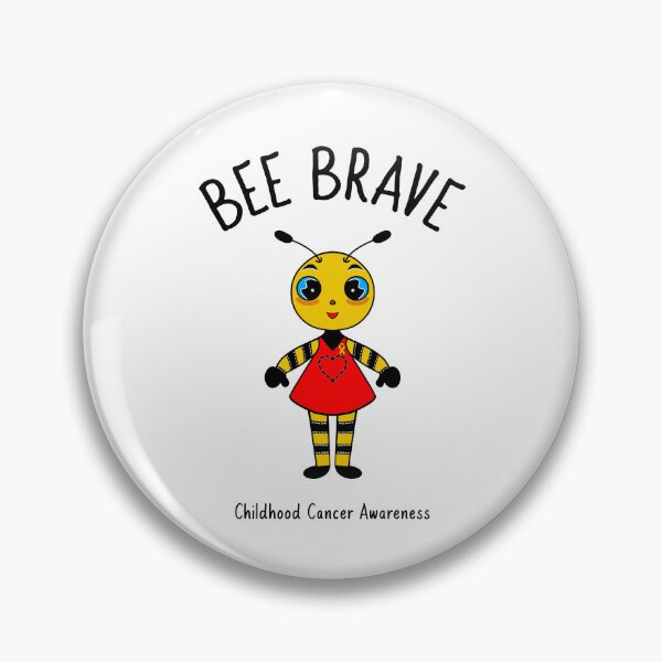 Item preview, Bee Brave Childhood Cancer Awareness designed and sold by Sartoris Art.