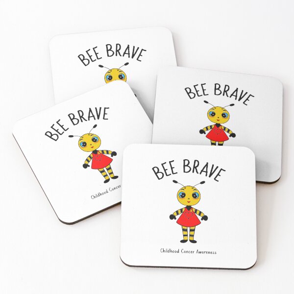 Item preview, Bee Brave Childhood Cancer Awareness designed and sold by Sartoris Art.