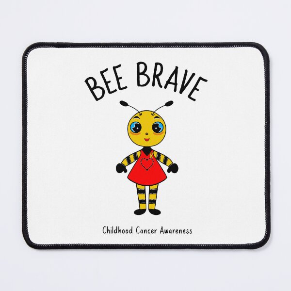 Item preview, Bee Brave Childhood Cancer Awareness designed and sold by Sartoris Art.