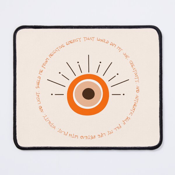 Item preview, Evil Eye Mantra for Authenticity - Orange Eye designed and sold by TheThankfulTyne.