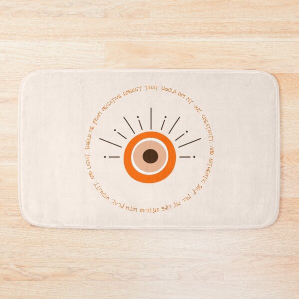 Item preview, Evil Eye Mantra for Authenticity - Orange Eye designed and sold by TheThankfulTyne.