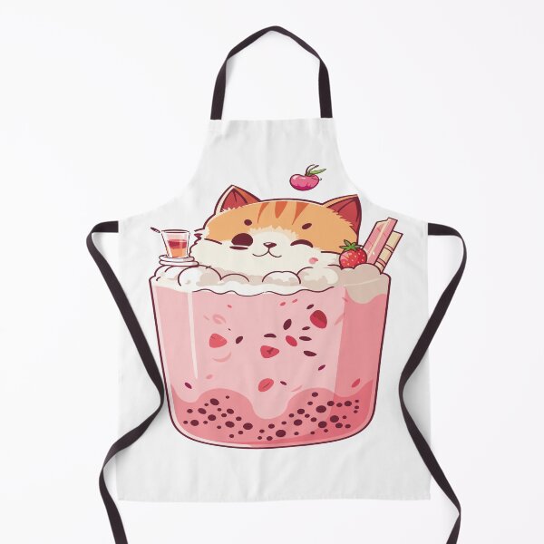 Item preview, Kitty Bubble Tea Boba Cat Anime Kawaii designed and sold by RicciAbby.