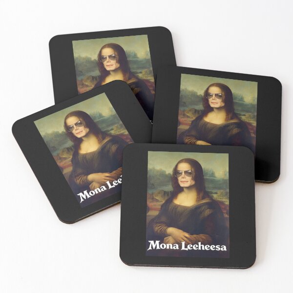 Item preview, Mona Leeheesa Funny Mona Lisa Meme Portrait Fan designed and sold by Glow-Paw-Studio.