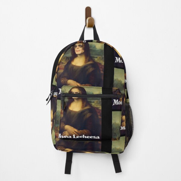Item preview, Mona Leeheesa Funny Mona Lisa Meme Portrait Fan designed and sold by Glow-Paw-Studio.
