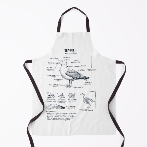 Item preview, Seagull Scientific Anatomy Ornithology Bird Birding Lover designed and sold by dian-rody-crest.