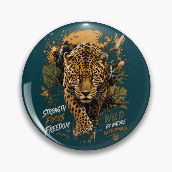 Item preview, Unstoppable Jaguar Wild By Nature Motivational Aesthetic designed and sold by W&RParadise.