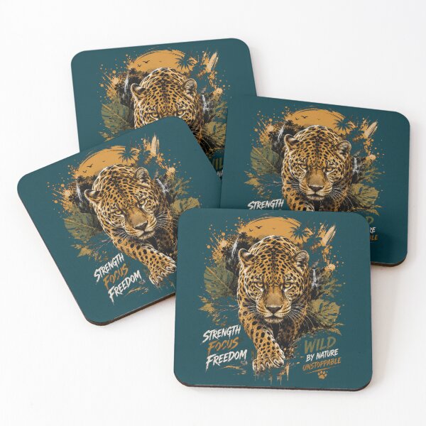 Item preview, Unstoppable Jaguar Wild By Nature Motivational Aesthetic designed and sold by W&RParadise.