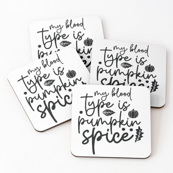 Item preview, My Blood Type Is Pumpkin Spice - Autumn Halloween Vibes Quote designed and sold by FuzionRaptor.