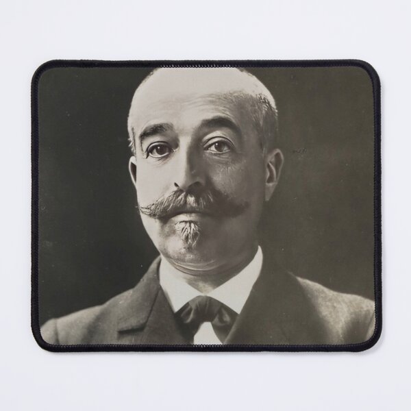 Item preview, Vintage photograph of a stern old man with mustache and text designed and sold by Photopat.