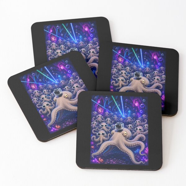 Item preview, Neon Octopus Rave Camera Crew designed and sold by Lombardino.