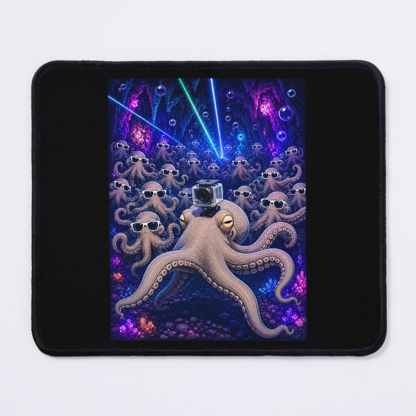 Item preview, Neon Octopus Rave Camera Crew designed and sold by Lombardino.