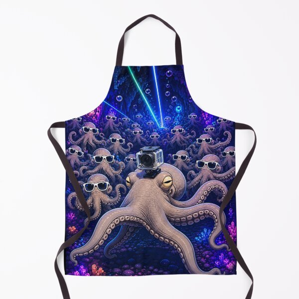 Item preview, Neon Octopus Rave Camera Crew designed and sold by Lombardino.