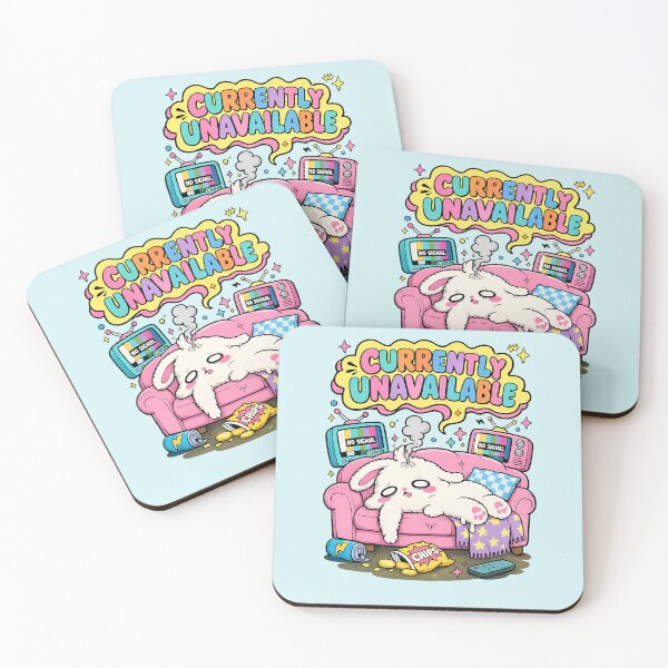 Item preview, Currently Unavailable Funny Cute Bunny Social Battery Drained designed and sold by LazyPaw Design.
