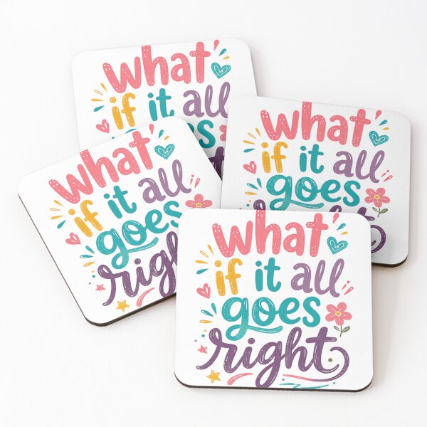 Item preview, What If It All Goes Right Positive Optimism Motivation Inspirational Manifestation designed and sold by RetroMini2026.