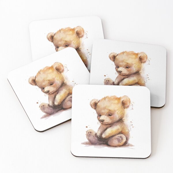 Item preview, Bear Cub | Cute Woodland Animal Watercolor Art designed and sold by Mandayartstudio.