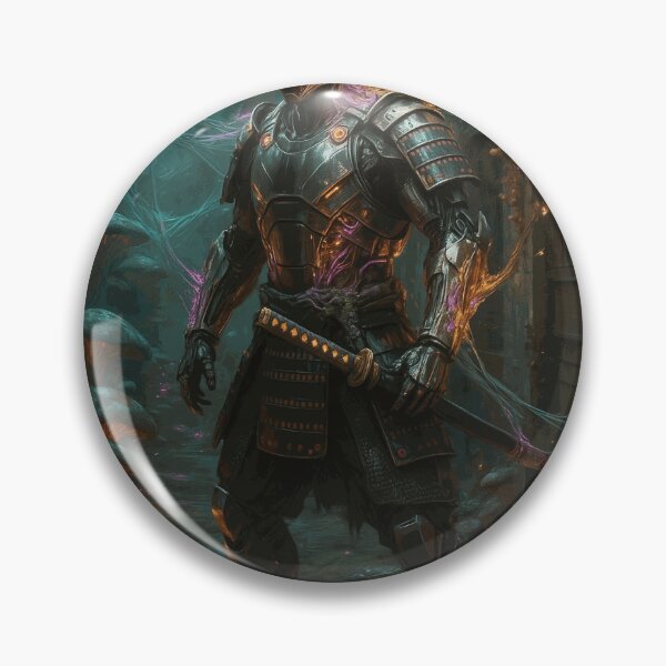 Item preview, Cyber Samurai in Mushroom Ruins designed and sold by MarloweVance.