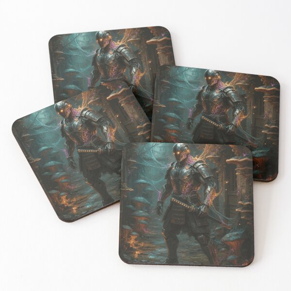 Item preview, Cyber Samurai in Mushroom Ruins designed and sold by MarloweVance.