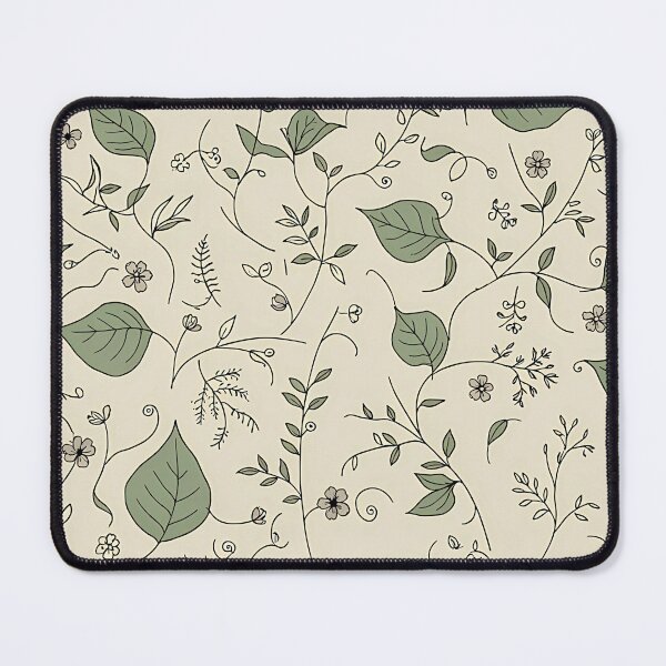Item preview, Minimal Sage Green Botanical Pattern Scandinavian Floral Seamless Design designed and sold by Bronze-Starr.