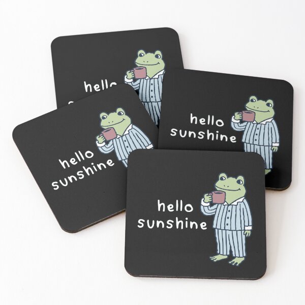 Item preview, Hello Sunshine Frog – Cute Pajama Frog with Coffee Morning Aesthetic designed and sold by Gbriel3.