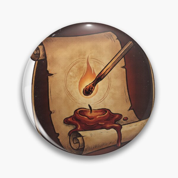 Item preview, Lit Match Wax Seal Parchment Scroll - Dark Academia Writing Aesthetic Vintage Illustr designed and sold by Archi-Studio.