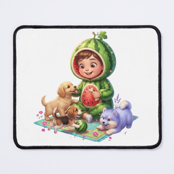 Item preview, The watermelon mascot is cute. designed and sold by PP&RAINBOW SHOP.