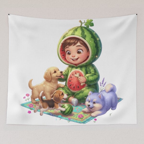 Item preview, The watermelon mascot is cute. designed and sold by PP&RAINBOW SHOP.